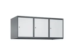 opzetkast,v. locker,3vak.,vak B 400mm,HxBxD 500x1200x500mm,vleugeldeur