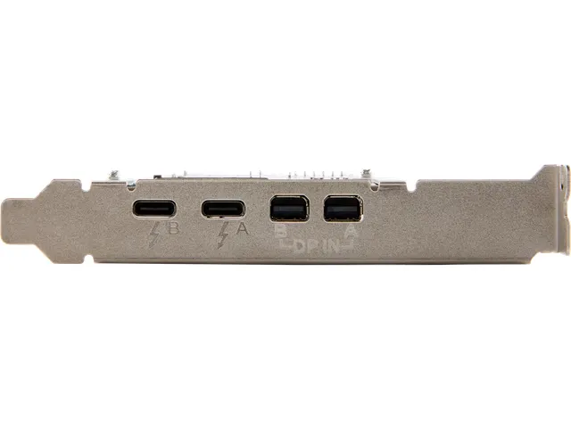 HP Crd Dual TBT4 PCIe x4 LP, PCIe, PCIe, Groen, Zilver, 121 mm, 25,3 m