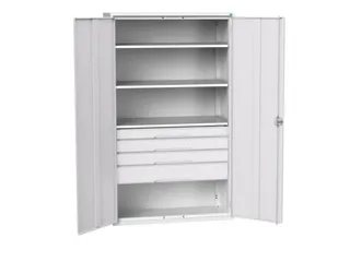 universele kast,HxBxD 2000x1300x550mm,3xStalen bodem,4lade(n) - 1