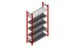 rayonnage pour classeurs,rayonnage départ,HxlxP 1750x1060x335mm