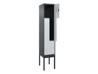 Z-garderobekast,HxBxD 2120x400x500mm,vak B 200/400mm,cil.-slot - 2