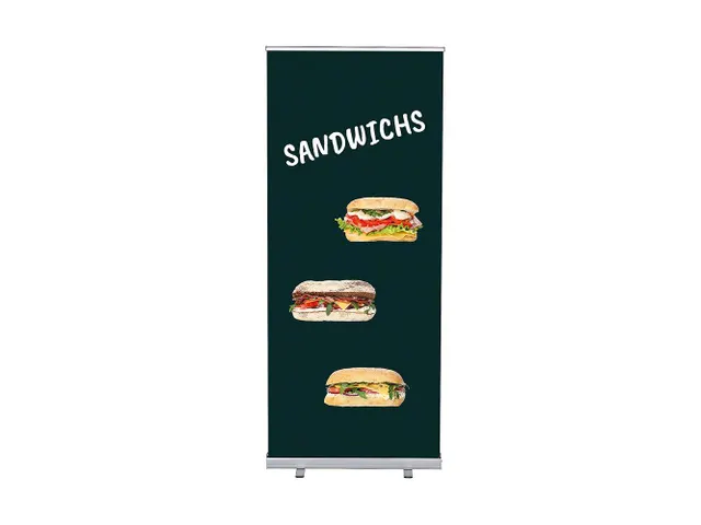 Roll-Banner 85x200 complete set met print "Sandwichs"