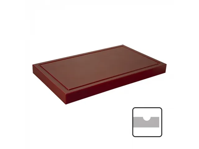 Caterchef HACCP Snijblad Bruin met geul 50x30x4cm