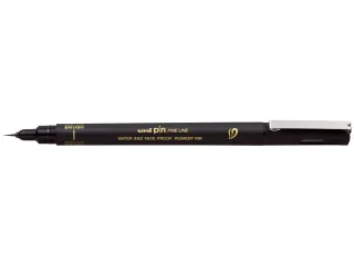 Fineliner Uni-ball Pin brush EF zwart - 1