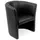 Fauteuil Echt Leer Zit Hxbxd 46X48X49Cm Totale Hxb 77X69Cm Zwart