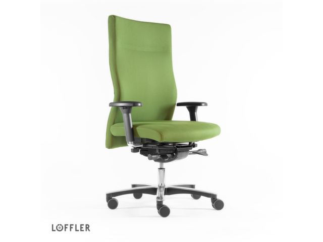 Pogo stick sprong Stoel grillen Loffler Bureaustoel voor zware lasten Panamero Groen | DiscountOffice.be