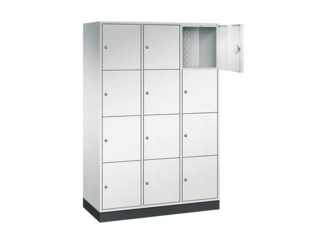 grootvolume-lockersysteem,RAL 7035,HxBxD 1950x1220x500mm,3x4vakken