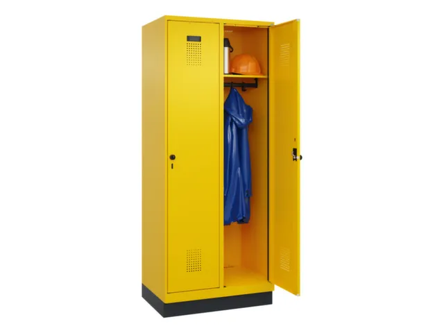 locker,HxBxD 1950x800x500mm,2vak,vak B 400mm,draaigrendel,sokkel