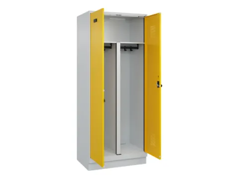 PBM-locker,HxBxD 1950x800x500mm,2vak,vak B 400mm,draaigrendel