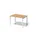 In hoogte verstelbaar bureau,HxBxD 650-850x1200x800mm,blad beuken