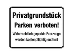 verbodsbord,Privéterrein - Parkeren verboden + extra tekst
