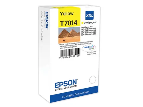 Inktcartridge Epson T70144010 Geel