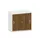 schuifdeurkast,HxBxD 720x800x430mm,decor romp wit,decor front noten