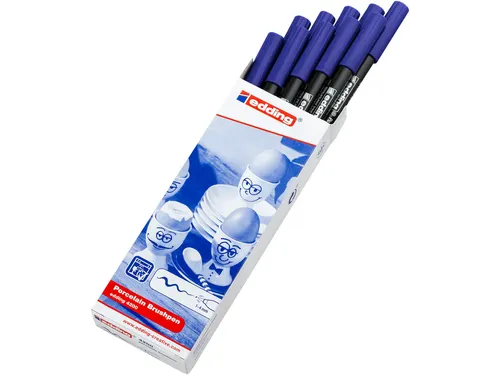 Brushpen edding 4200 porselein blauw