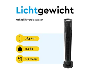 Torenventilator BRASQ F500 H79cm zwart - 5