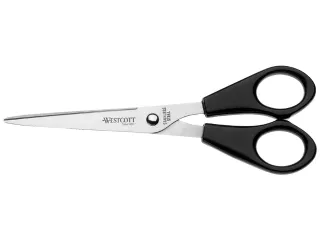 Kantoorschaar Westcott 155mm met kunststof grip rvs - 1