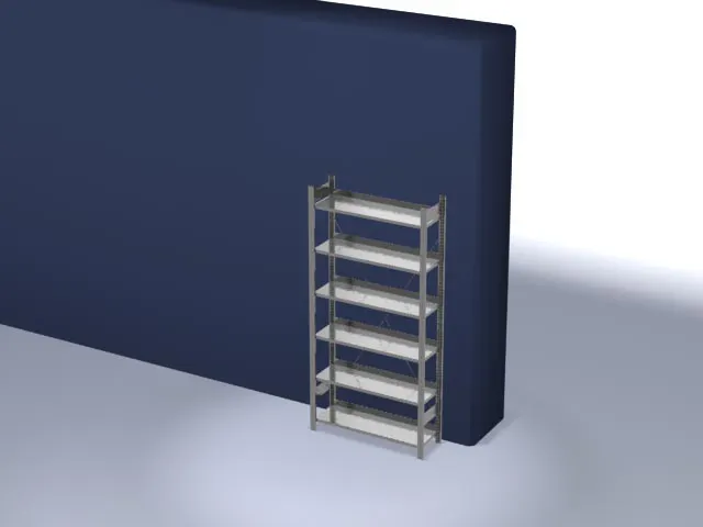 rayonnage pour classeurs,rayonnage départ,HxlxP 2000x1060x335mm