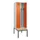 locker met bank,voor scheiding van kleding,HxBxD 2120x600x815mm,2vak