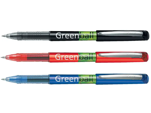 Rollerpen Pilot Greenball Begreen Medium punt Rood