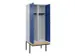 locker met bank,voor scheiding van kleding,HxBxD 2120x800x815mm,2vak
