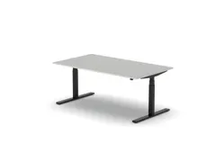 Elektrisch ihv bureau,HxBxD 650-1310x1800x1000mm,blad lichtgrijs