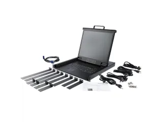 1-Port KVM Console 19 inch LCD Rack 1U USB QWERTY Keyboard - 5