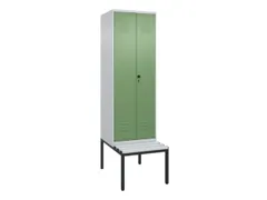 locker voor scheiding van kleding,HxBxD 2120x600x815mm,2vak