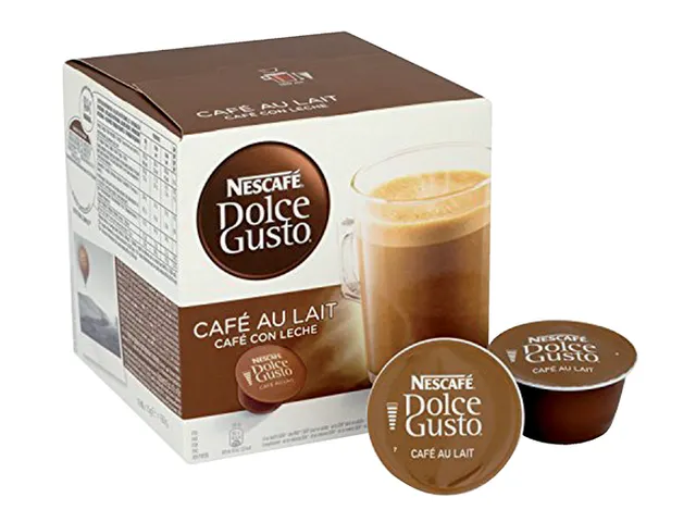 Koffiecups Dolce Gusto cafe au lait 16 stuks