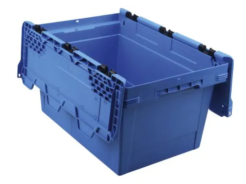 Euronorm-herbruikbare bakken,HxLxB 349x600x400mm,PP,blauw