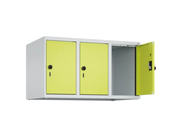 opzetkast,v. locker,3vak.,vak B 300mm,HxBxD 500x900x500mm,draaigrendel