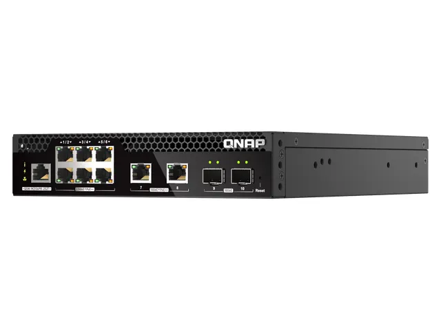 QNAP QSW-M2106PR-2S2T, Managed, L2, 10G Ethernet (100/1000/10000), Pow