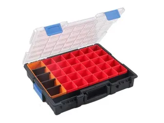 Assortimentskoffer,type 7,HxBxD 76x440x335mm,kunststof,koffer zwart - 1