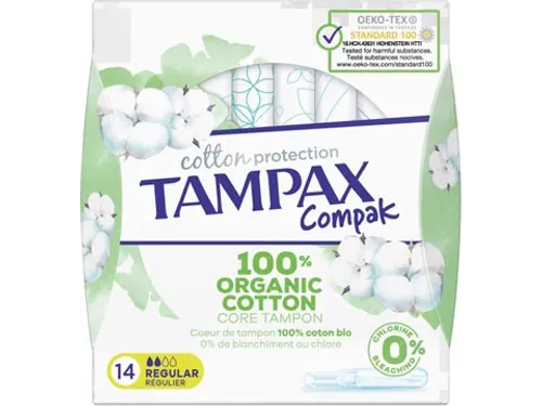Cotton Regular tampons, pak van 14 stuks