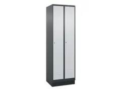 locker voor scheiding van kleding,HxBxD 1950x600x500mm,2vak