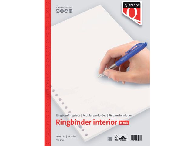 Interieur Quantore A4 23-gaats blanco 100vel | TabbladenShop.nl