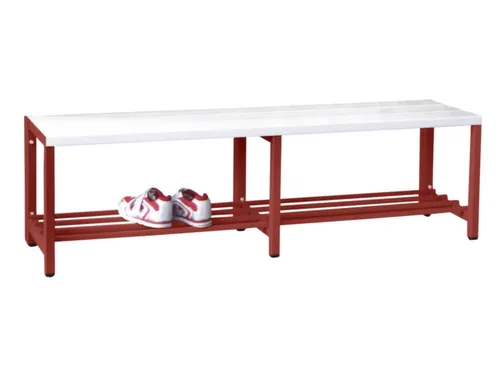 omkleedbank,HxLxD 430x1500x370mm,onderstel RAL3000