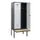 locker met bank,HxBxD 1950x800x815mm,2vak,vak B 400mm,cilinderslot