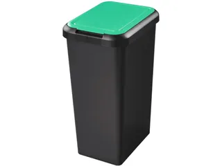 Afvalbak CEP Touch & Lift groen 45 liter de ideale basis voor jouw mil - 1