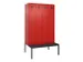 locker met bank,voor scheiding van kleding,HxBxD 2120x1200x815mm,4vak