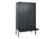 locker voor scheiding van kleding,HxBxD 2120x1200x815mm,4vak