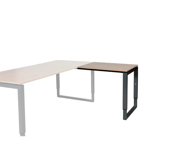 Domino Plus Aanbouw Hoogte Verstelbaar 800x600mm Hav/Kers 25mm Zwart