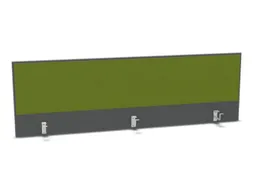 opzetpaneel bureau aanbouw achter MS-donkergrijs BN7048-groen 1800mm
