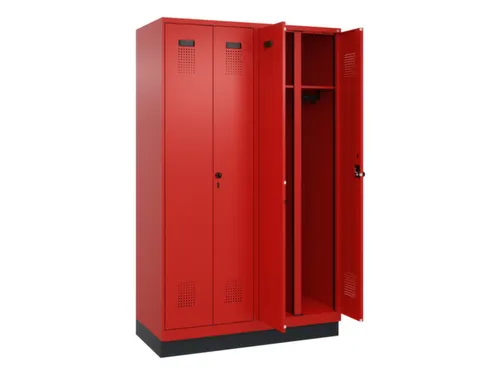 locker voor scheiding van kleding,HxBxD 1950x1200x500mm,4vak