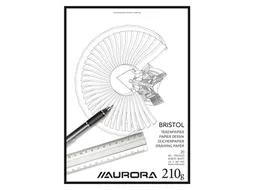 Tekenblok Aurora A4 20 vel 210 gram Bristol papier