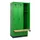 locker met bank,HxBxD 1950x900x815mm,3vak,vak B 300mm,draaigrendel