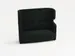 canapé,2 sièges,insonorisant,tissu anthracite,HxlxP 1330x1570x760mm
