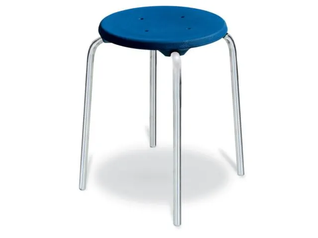 Stapelkruk Rvs Zit H 500Mm Blauw PU