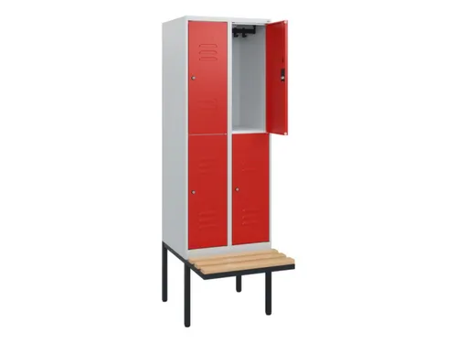 Dubbeldekse dekenkist,HxBxD 1950x600x815mm,2x2vak.,vak B 300mm