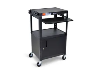 bijzetwagen,HxLxB 610-1060x610x460mm,zwart,2niveau(s) - 1