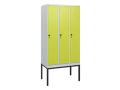 locker,HxBxD 1950x900x500mm,3vak,vak B 300mm,draaigrendel